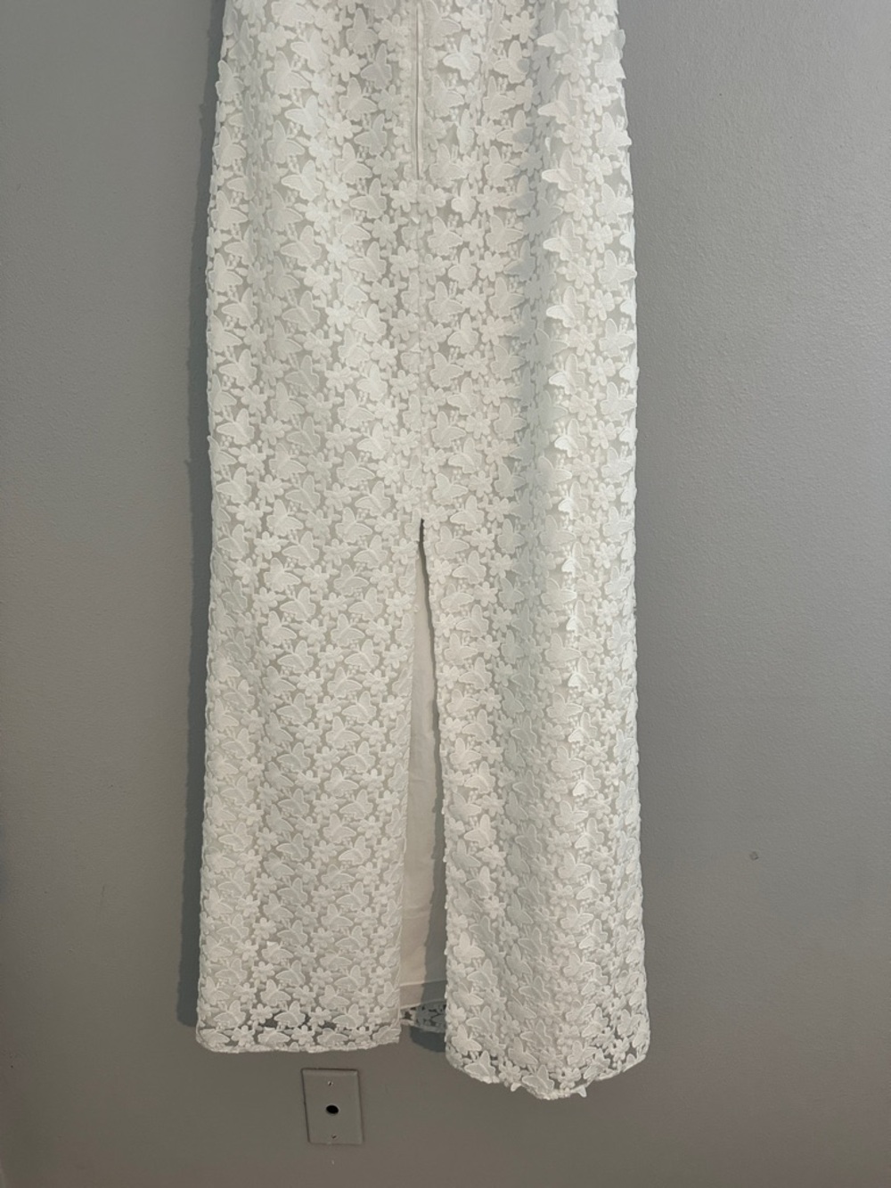 Lilly Pulitzer White Gillian Lace Maxi Dress Butterfly Size 8 - Picture 7 of 15